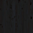 vidaXL fekete tömör fenyőfa kerti középső kanapé