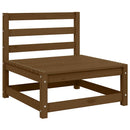 vidaXL 2 db mézbarna tömör fenyőfa kerti középső kanapé