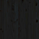 vidaXL 2 db fekete tömör fenyőfa kerti középső kanapé