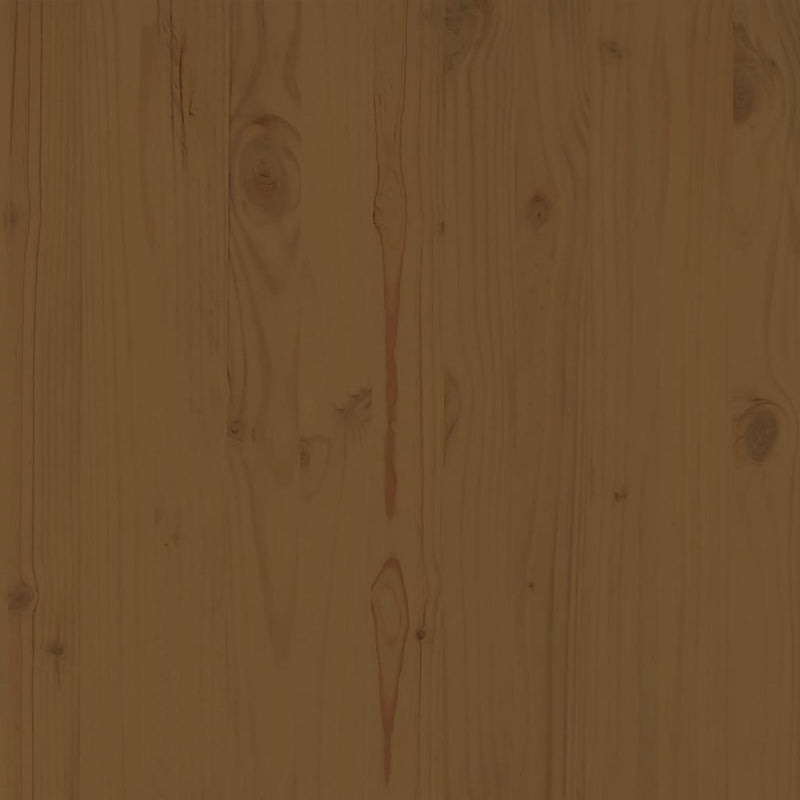 vidaXL 3 db mézbarna tömör fenyőfa kerti középső kanapé