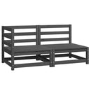 vidaXL 2 részes szürke tömör fenyőfa kerti ülőgarnitúra