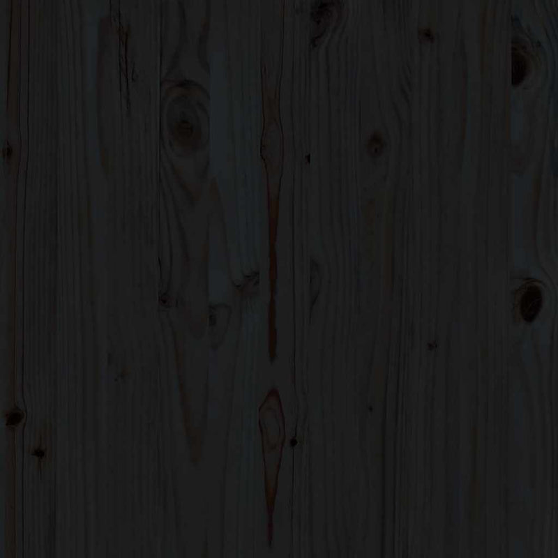 vidaXL 2 részes fekete tömör fenyőfa kerti ülőgarnitúra