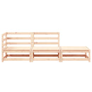 vidaXL 3 részes tömör fenyőfa kerti bútorgarnitúra