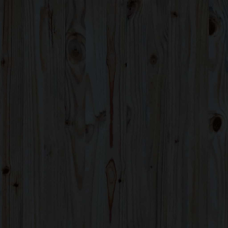 vidaXL 3 részes fekete tömör fenyőfa kerti ülőgarnitúra