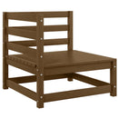 vidaXL 3 részes mézbarna tömör fenyőfa kerti ülőgarnitúra