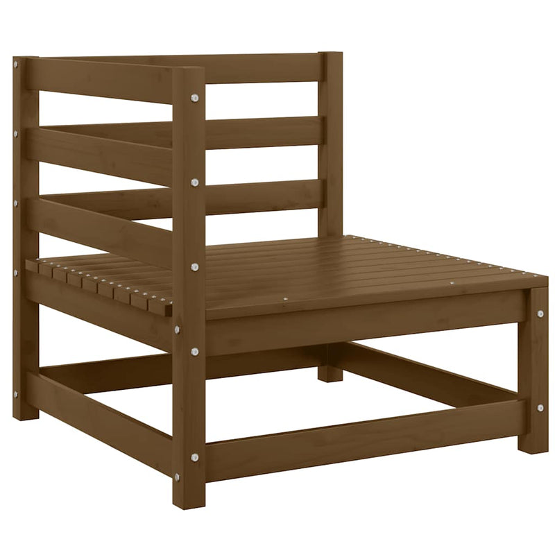 vidaXL 3 részes mézbarna tömör fenyőfa kerti ülőgarnitúra