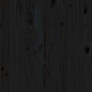 vidaXL 3 részes fekete tömör fenyőfa kerti ülőgarnitúra