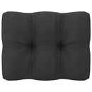 vidaXL tömör fenyőfa kerti sarokkanapé antracitszürke párnákkal