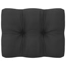 vidaXL tömör fenyőfa kerti sarokkanapé antracitszürke párnákkal