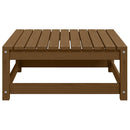 vidaXL mézbarna tömör fenyőfa kerti lábzsámoly párnával