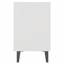 vidaXL 2 db fehér éjjeliszekrény fém lábakkal 40 x 30 x 50 cm