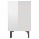 vidaXL 2 db magasfényű fehér éjjeliszekrény fém lábakkal 40x30x50 cm