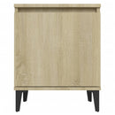 vidaXL sonoma tölgy színű éjjeliszekrények fém lábbal 40 x 30 x 50 cm