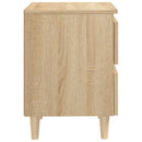 vidaXL tölgyszínű éjjeliszekrény tömör fenyőfa lábakkal 40x35x50 cm