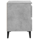 vidaXL 2 db betonszürke szerelt fa éjjeliszekrény 40 x 35 x 50 cm