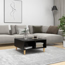vidaXL fekete szerelt fa dohányzóasztal 60x 60 x 30 cm