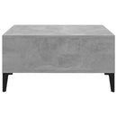 vidaXL betonszürke szerelt fa dohányzóasztal 60 x 60 x 30 cm