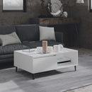 vidaXL fehér szerelt fa dohányzóasztal 90 x 60 x 35 cm