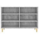 vidaXL betonszürke szerelt fa tálalószekrény 103,5 x 35 x 70 cm