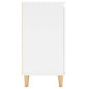 vidaXL fehér szerelt fa tálalószekrény tömör falábakkal 60x35x70 cm