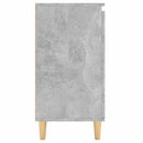 vidaXL betonszürke szerelt fa tálalószekrény falábakkal 60x35x70 cm