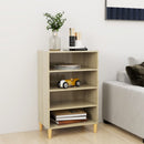 vidaXL sonoma-tölgy színű forgácslap tálalószekrény 57x35x90 cm