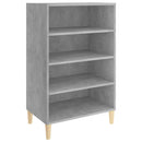 vidaXL betonszürke szerelt fa tálalószekrény 57 x 35 x 90 cm