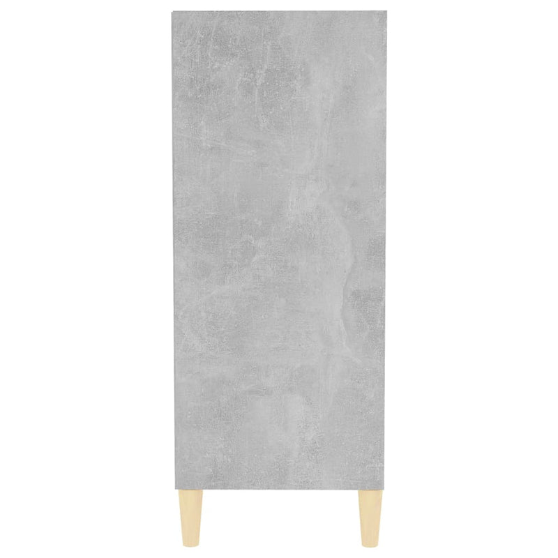 vidaXL betonszürke szerelt fa tálalószekrény 57 x 35 x 90 cm
