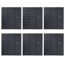 vidaXL 96 darabos kék és fekete tárolódoboz-készlet fali panelekkel