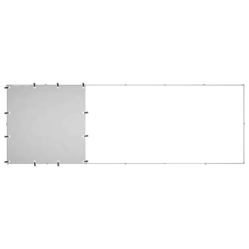 vidaXL ezüstszínű acél kutyakennel 330 x 110 x 110 cm