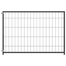 vidaXL Állatketrec ajtó nélkül Fekete 300 x 100 x 70 cm Acél