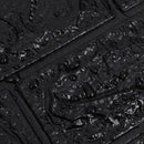 vidaXL 20 db fekete öntapadós 3D tégla hatású falmatrica