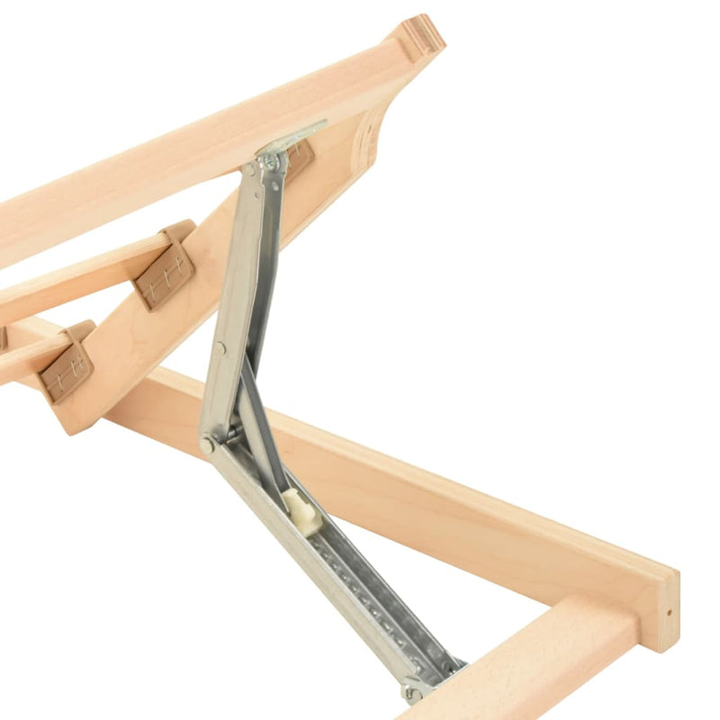 vidaXL 13 léces ágyrács állítható fejtámlával 90 x 200 cm