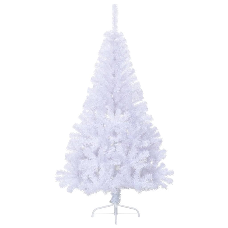 vidaXL fehér PVC fél műkarácsonyfa állvánnyal 120 cm
