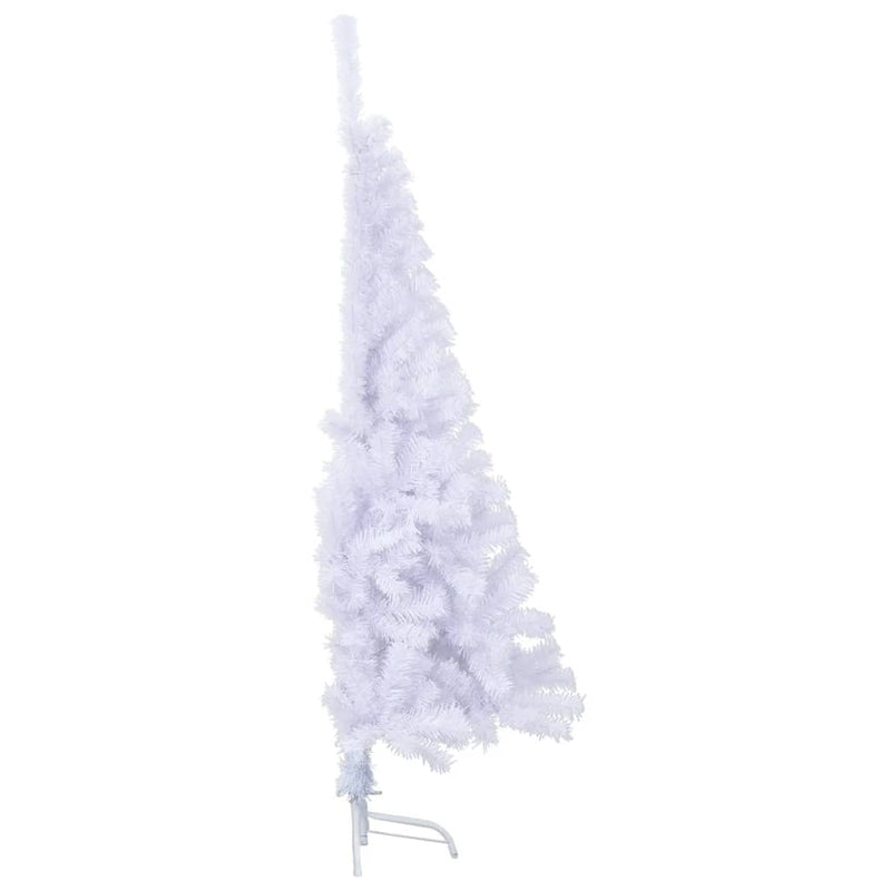vidaXL fehér PVC fél műkarácsonyfa állvánnyal 120 cm
