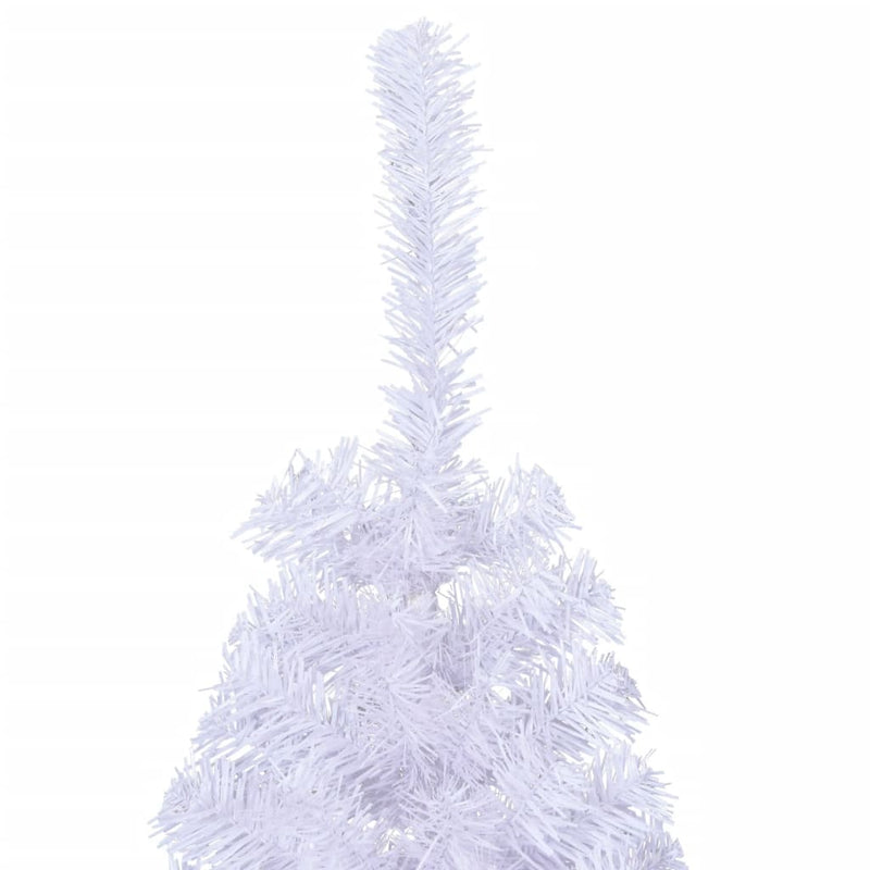 vidaXL fehér PVC fél műkarácsonyfa állvánnyal 120 cm