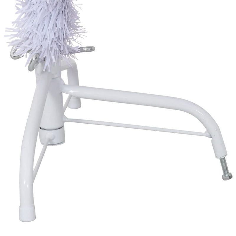 vidaXL fehér PVC fél műkarácsonyfa állvánnyal 120 cm