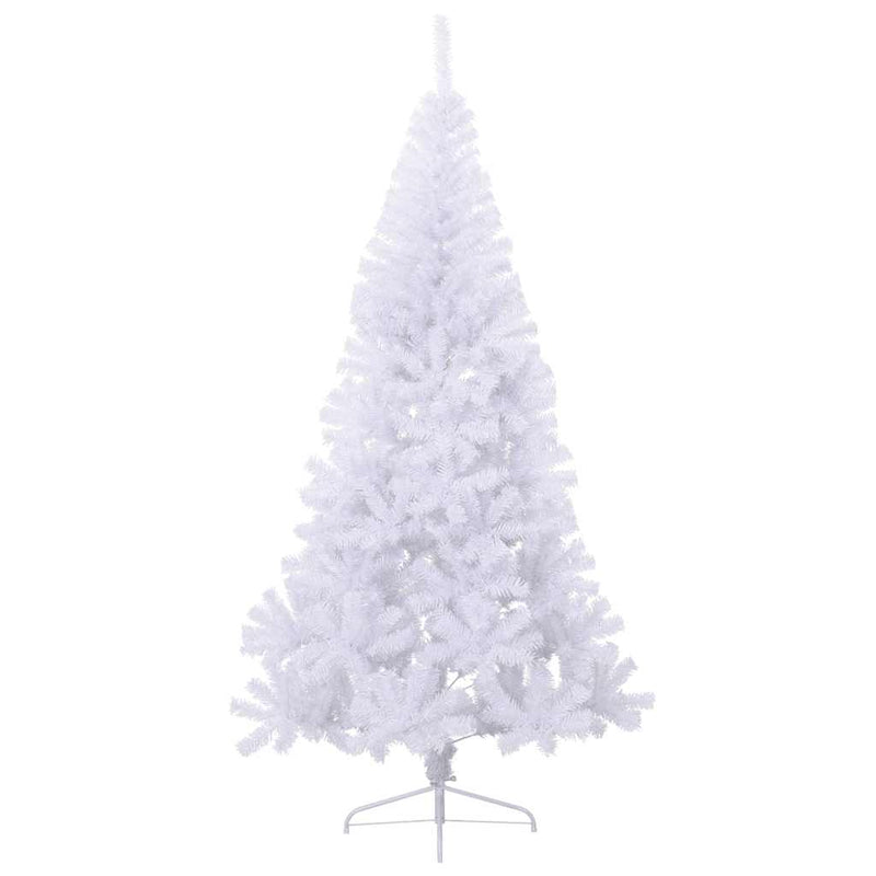 vidaXL fehér PVC fél műkarácsonyfa állvánnyal 180 cm