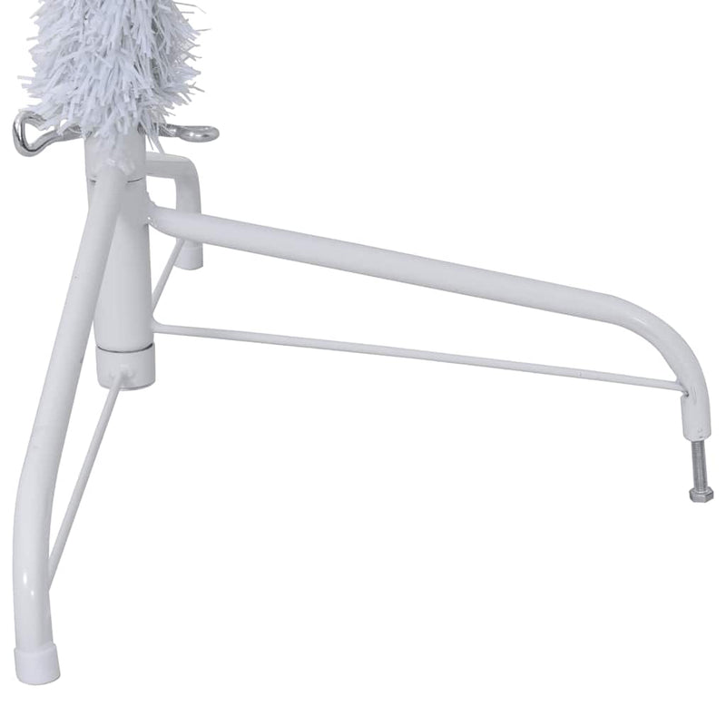 vidaXL fehér PVC fél műkarácsonyfa állvánnyal 180 cm