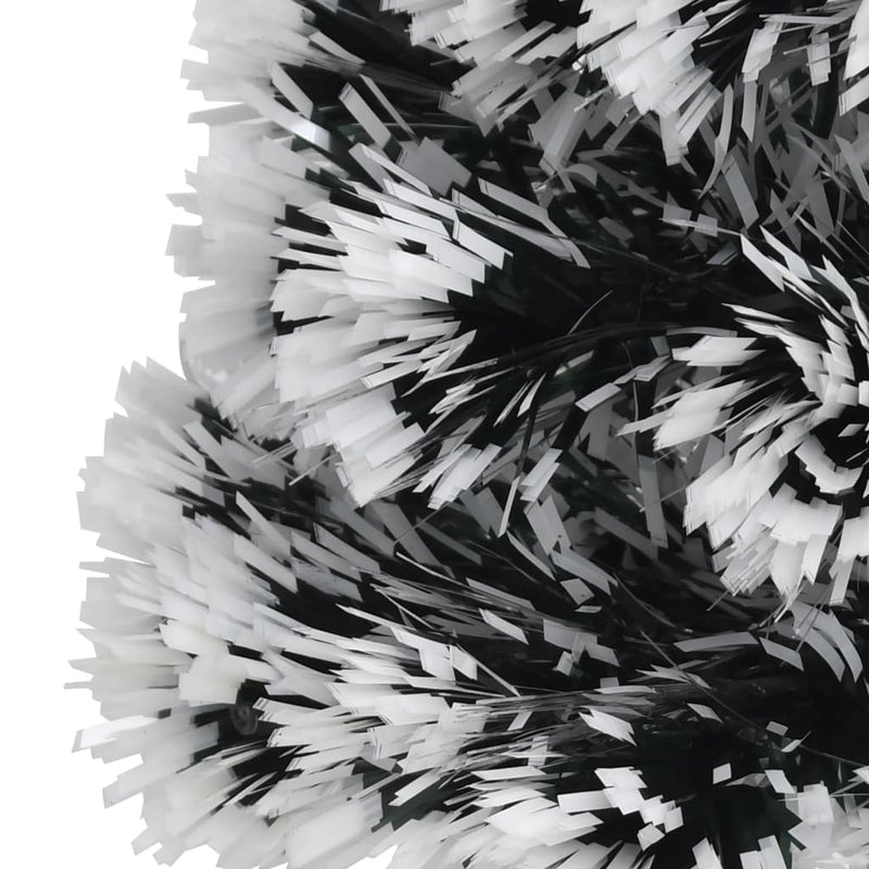 vidaXL zöld és fehér száloptikás megvilágított karácsonyfa 64 cm