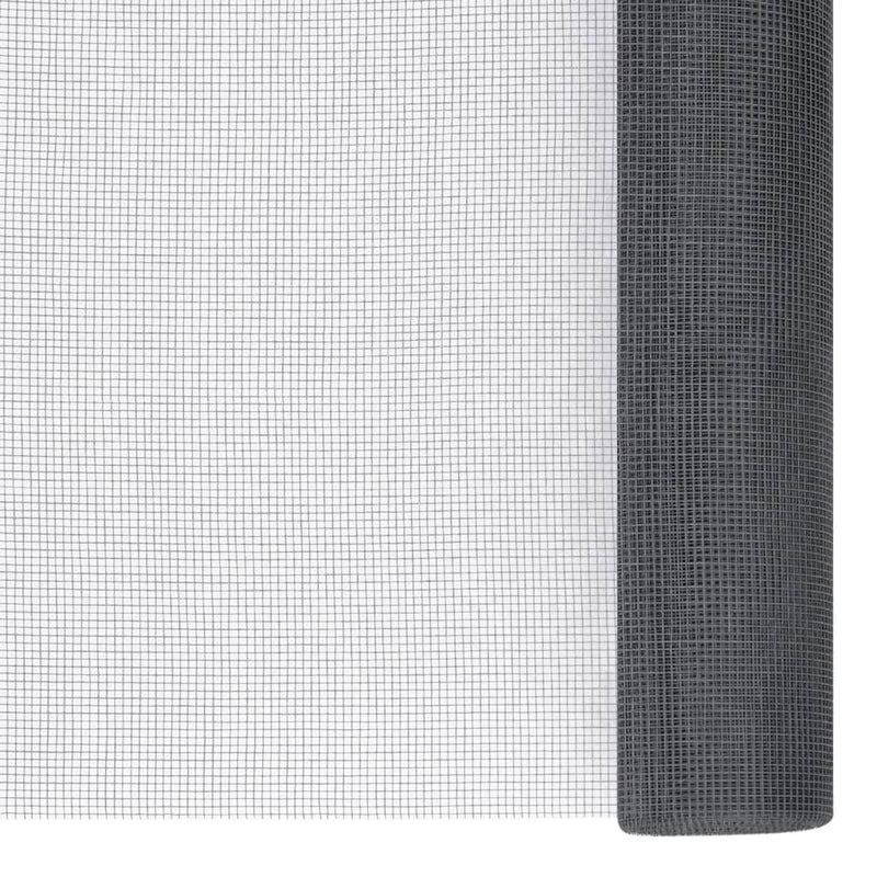 vidaXL szürke üvegszálas háló 80 x 1000 cm