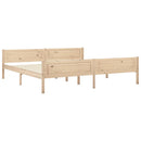 vidaXL tömör fenyőfa ágykeret matrac nélkül 200 x 200 cm