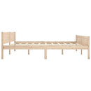 vidaXL tömör fenyőfa ágykeret matrac nélkül 200 x 200 cm