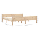 vidaXL tömör fenyőfa ágykeret matrac nélkül 200 x 200 cm