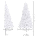 vidaXL Műfenyők PVC, Steel White