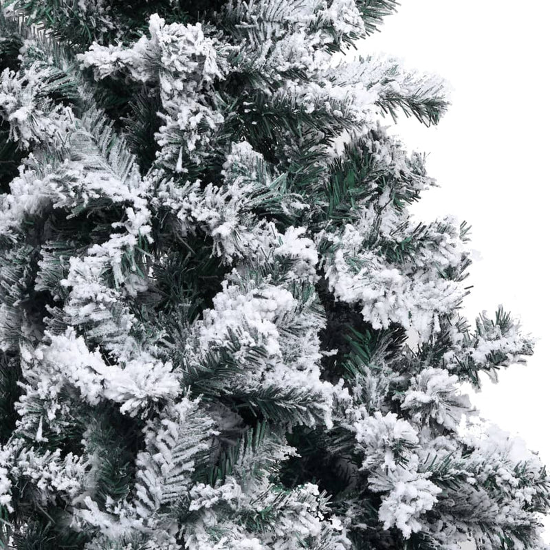 vidaXL zöld PVC műkarácsonyfa hóval 120 cm