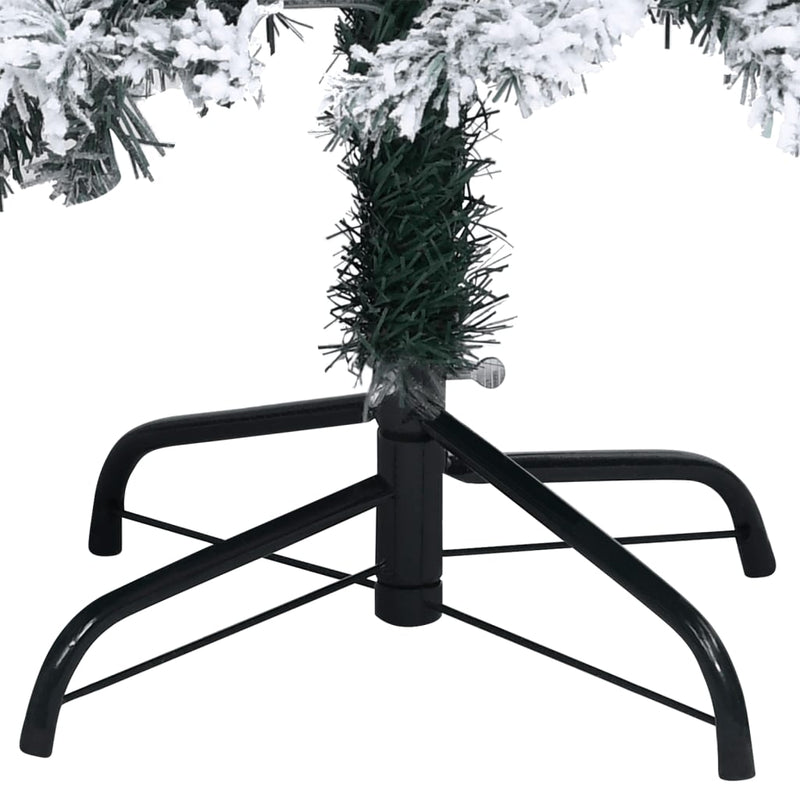vidaXL zöld PVC műkarácsonyfa hóval 120 cm