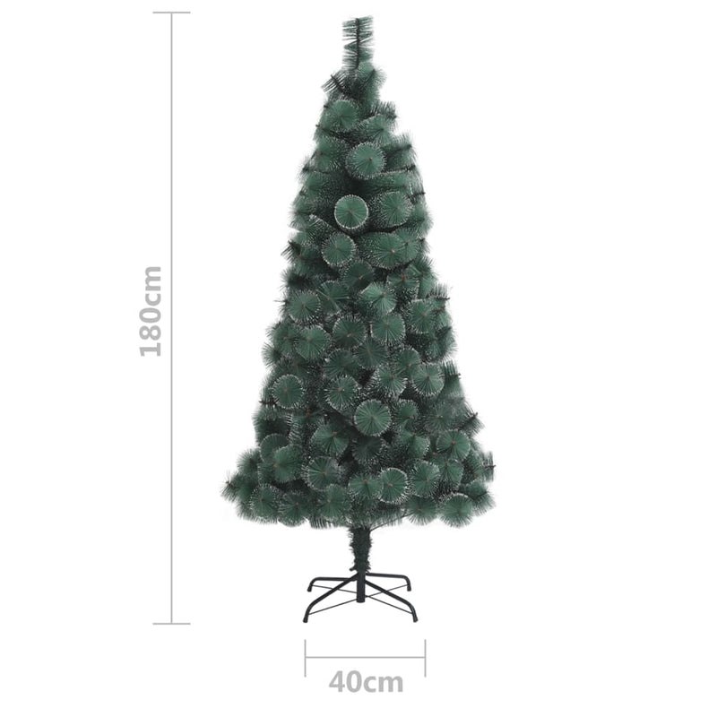 vidaXL zöld PET műkarácsonyfa állvánnyal 180 cm