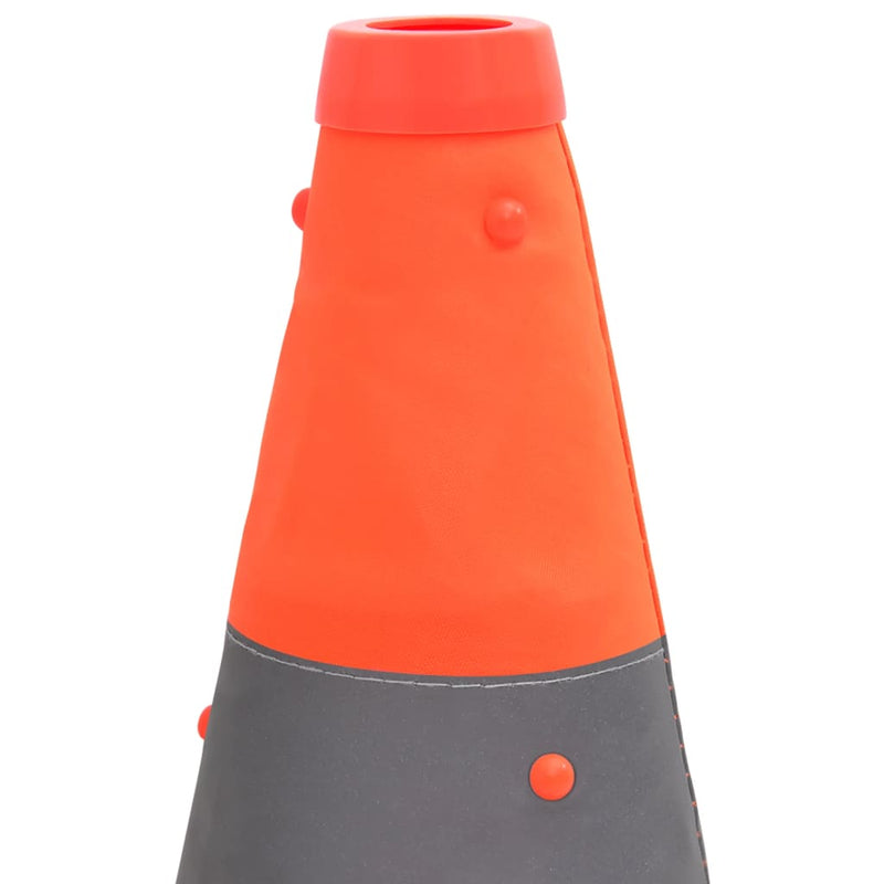 vidaXL 10 db összecsukható közlekedési bója 42 cm