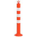 vidaXL 10 db polietilén forgalomterelő oszlop lánccal 75 cm